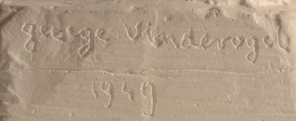 Geo Vindevogel — Signature of the artist and date 1949