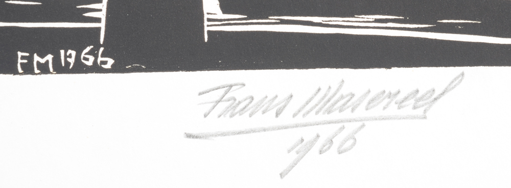 Frans Masereel — Signature of the artist and date in pencil, bottom right