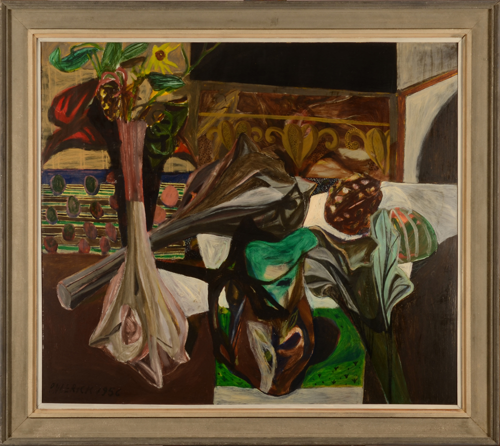 Pierre Vlerick — the painting in its original frame, patinated by Vlerick himself
