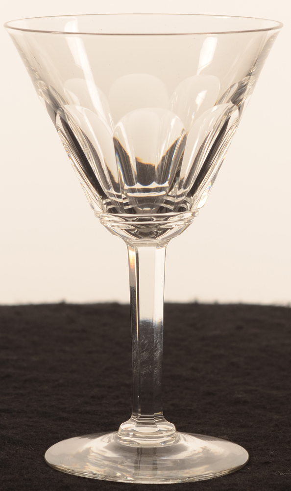 Val Saint-Lambert Gandria 130 — Val St-Lambert, modele Gandria, cotes plates, verre en cristal, hauteur 130 mm