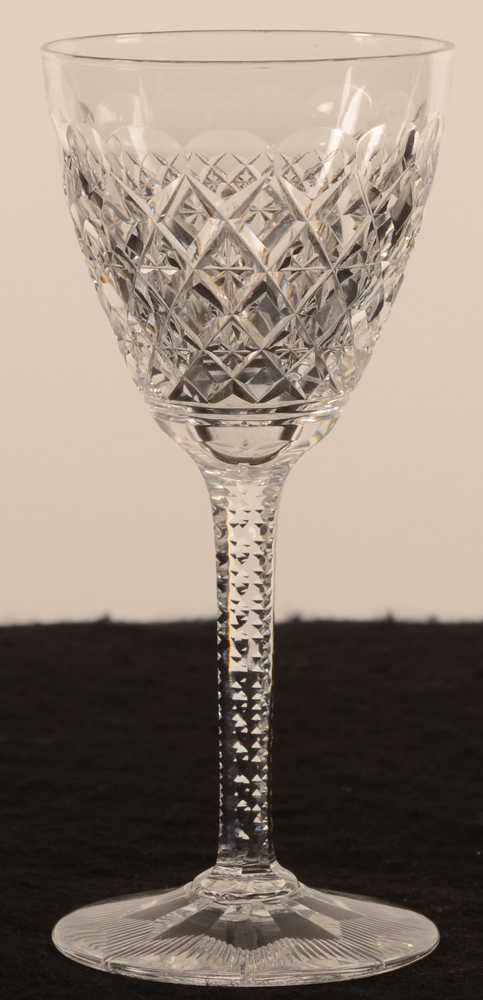 Val Saint-Lambert Gevaert taille Carlton 128 — Val St-Lambert, modele Gevaert, taille Carlton, verre en cristal, hauteur 128 mm<br>