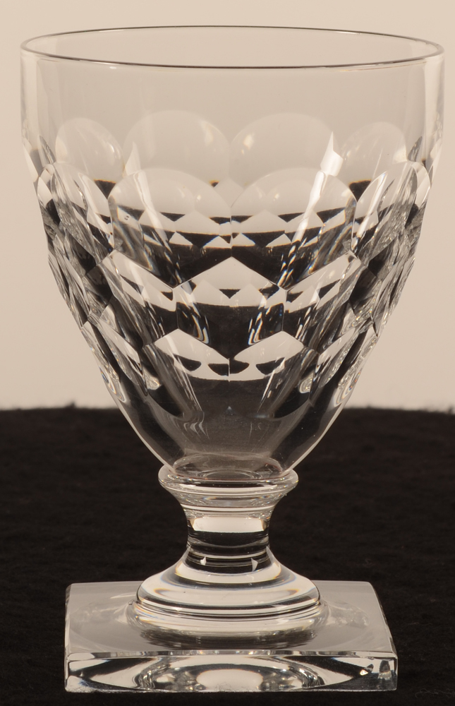 Val Saint-Lambert Gondole taille ecaille 112 — Val Saint-Lambert, modele Gondole taille ecaille, verre en cristal, hauteur 112 mm