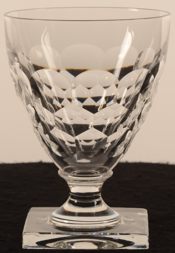 Val Saint-Lambert, model Gondole taille ecaille 125 — Val Saint-Lambert, modele Gondole taille ecaille, verre en cristal, hauteur 125 mm