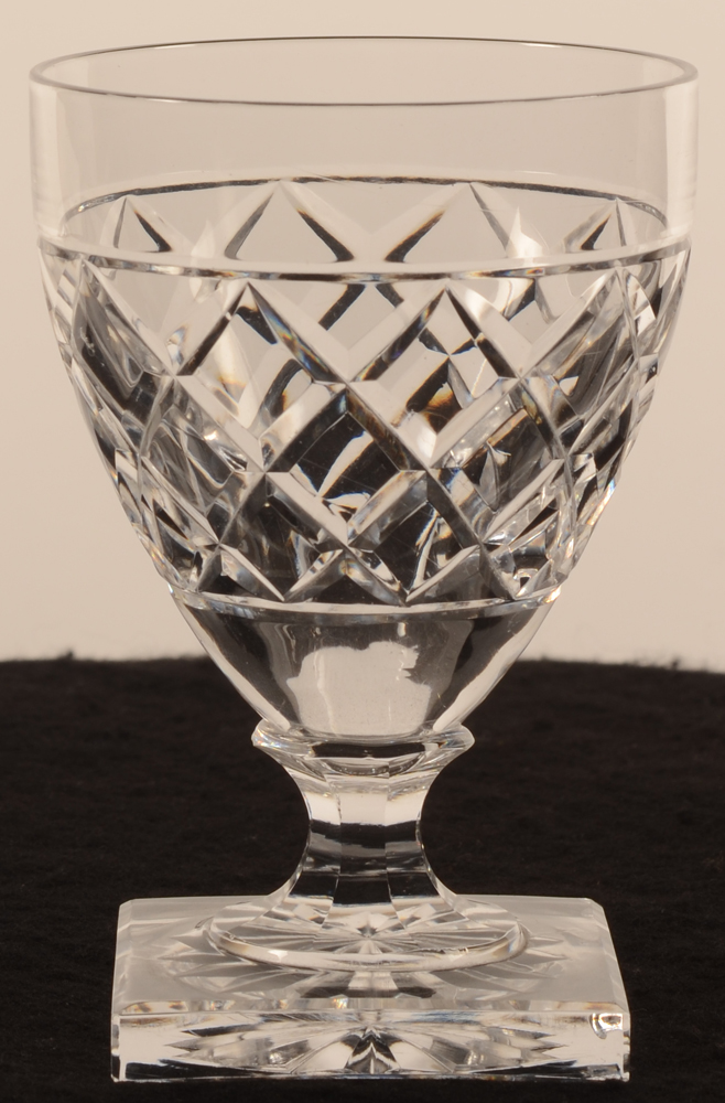 Val Saint-Lambert Gondole taille losange 112 — Val Saint-Lambert, modele Gondole taille losange, verre en cristal, hauteur 112 mm