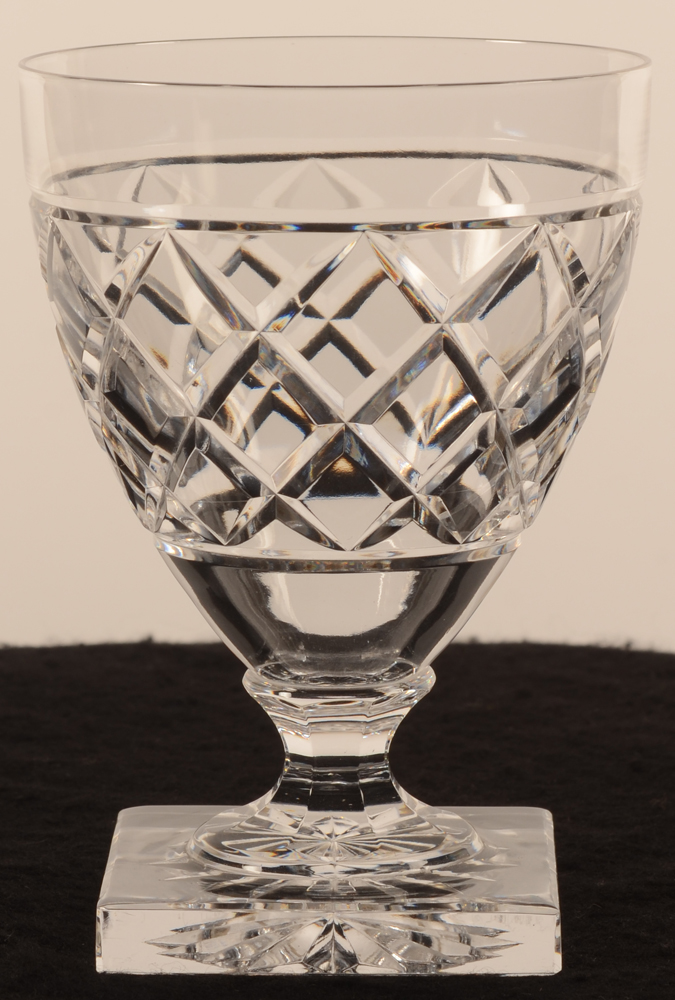 Val Saint-Lambert Gondole taille losange 128 — Val Saint-Lambert, modele Gondole taille losange, verre en cristal, hauteur 128 mm&nbsp;
