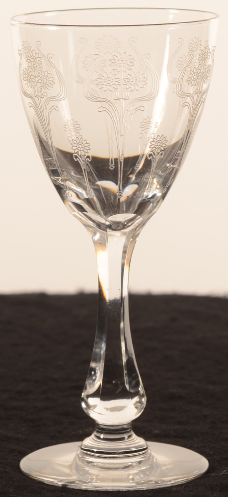 Val Saint-Lambert Ledru Art Nouveau 127 — Val Sat-Lambert, modele Leon Ledru art nouveau, verre en cristal, hauteur 127 mm