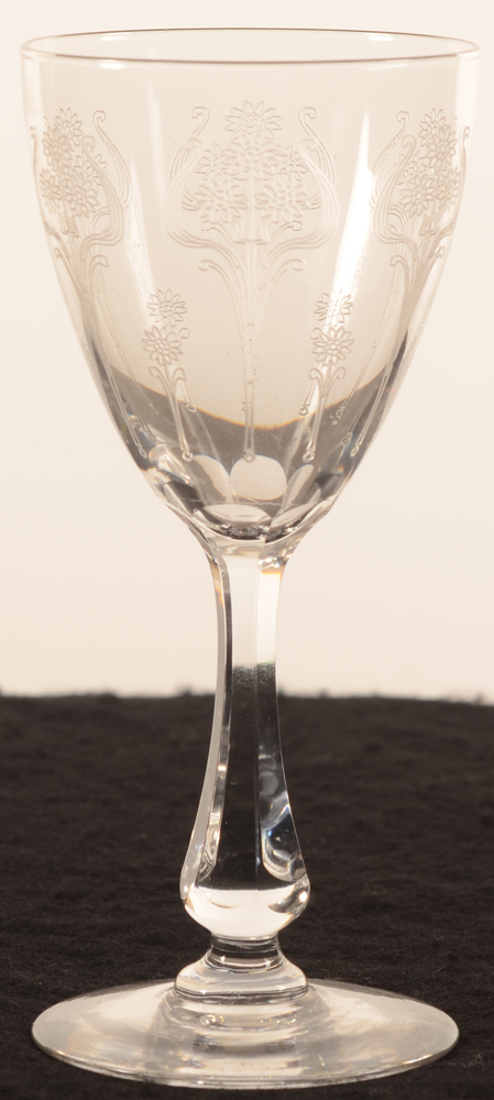Val Saint-Lambert Leon Ledru art nouveau 138 — Val St-Lambert, modele Leon Ledru art nouveau, verre en cristal, hauteur 138 mm