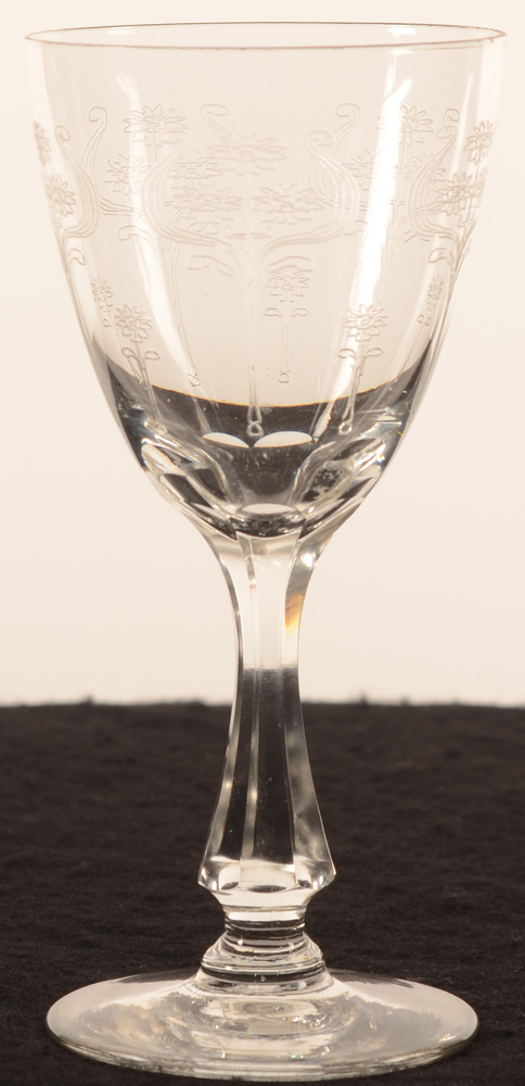 Val Saint-Lambert Leon Ledru art nouveau 144 — Val St-Lambert, modele Leon Ledru art nouveau, verre en cristal, hauteur 144 mm