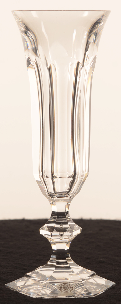 Val Saint-Lambert Metternich flute 190 — Val St-Lambert, modele Metternich, flute en cristal, hauteur 190 mm