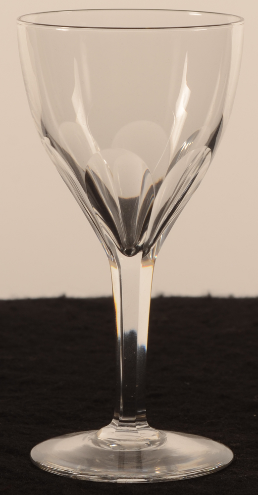 Val Saint-Lambert Nestor cotes plates 123 — Val St-Lambert, model Nestor cotes plates, verre en cristal, hauteur 123 mm