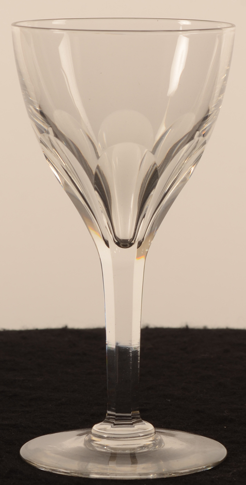 Val Saint-Lambert Nestor cotes plates 146 — Val St-Lambert, modele Nestor cotes plates, verre en cristal, hauteur 146 mm