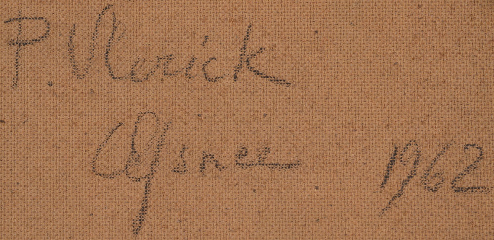 Pierre Vlerick — Signature of the artist and date at the back