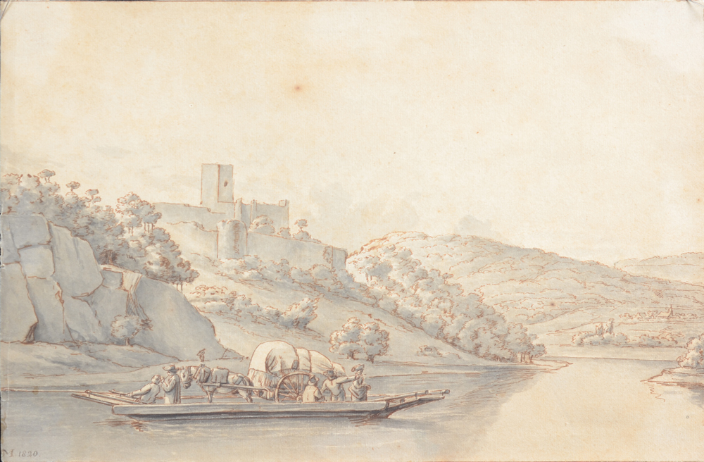 Muller (Dutch or Flemish school 19 century) — Beau lavis début 19e siècle, probablement Flandres ou Hollande, signé avec un monogramme 'M'