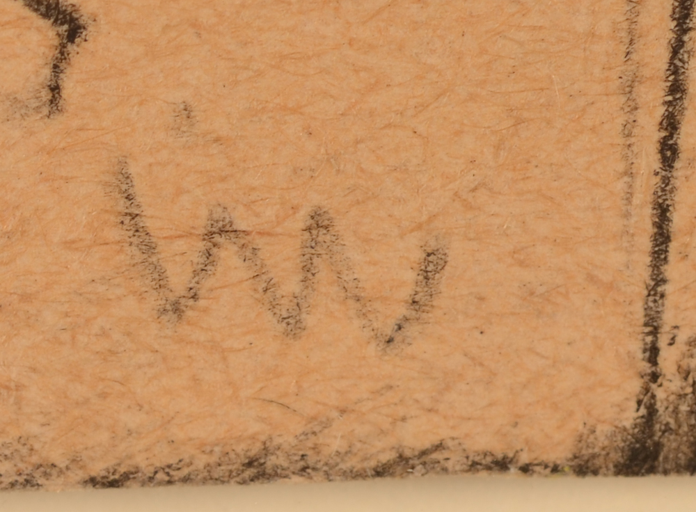 Ulrich Waibel — Monogram of the artist in pencil, bottom centre