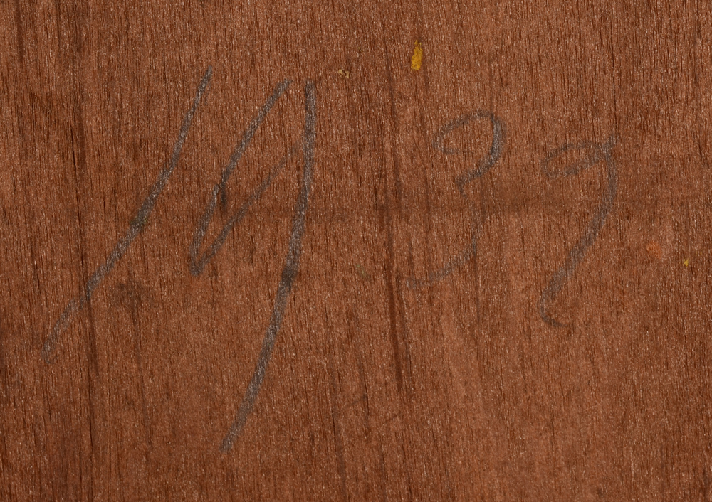 Charles Warie Pollard Willow — Enscribed date at the back