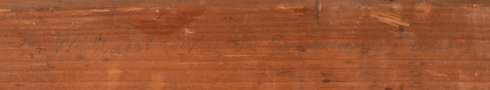 Ferdinand Willaert — Title in pencil on the back of the strecher