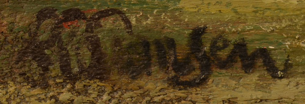 Gaston Willemsen — Signature of the artist bottom left