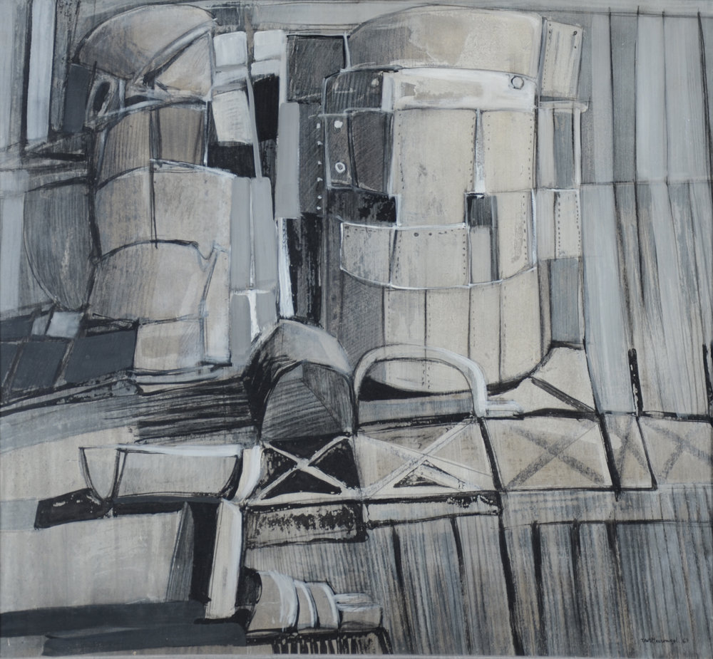 Roger Wittevrongel — A curious semi-abstract composition from the 1960's.