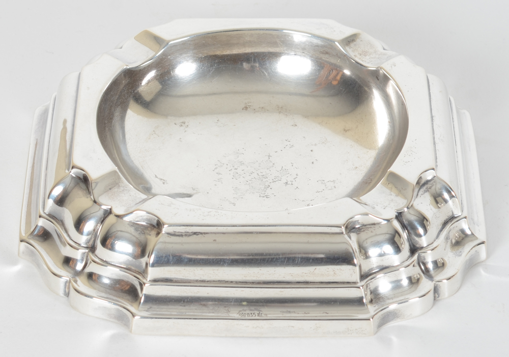 Jakob Grimminger — Rare cendrier à cigares en argent massif, art deco