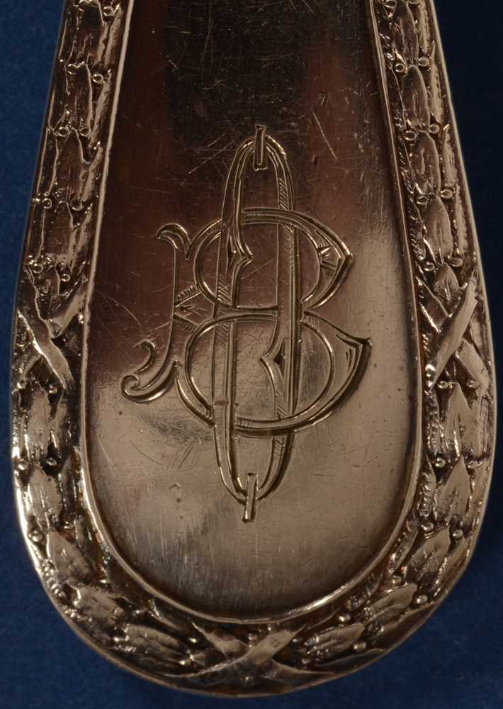 Wolfers Frères Model 219 Cake Server — With beautifully engraved monogram