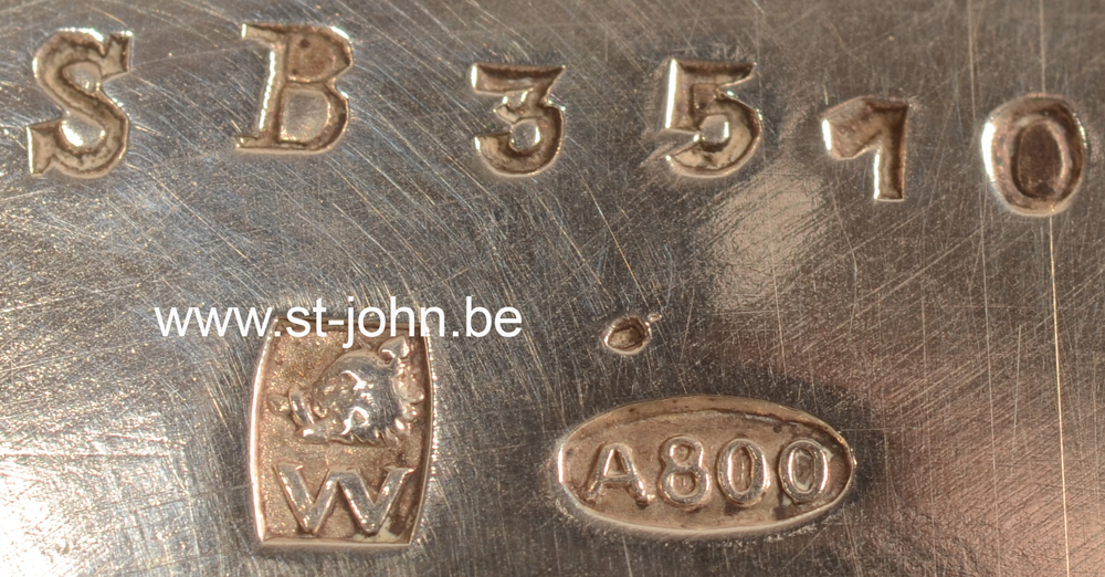 Wolfers Frères — Detail of the marks on the bottom of the tea pot