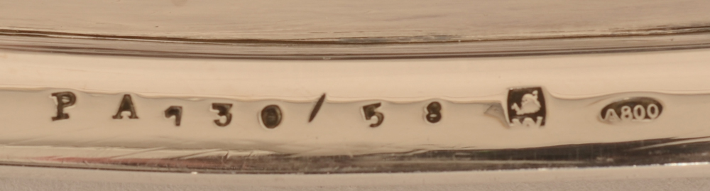 Wolfers Frères S.A. Jade — Marks on the back edge of the tray