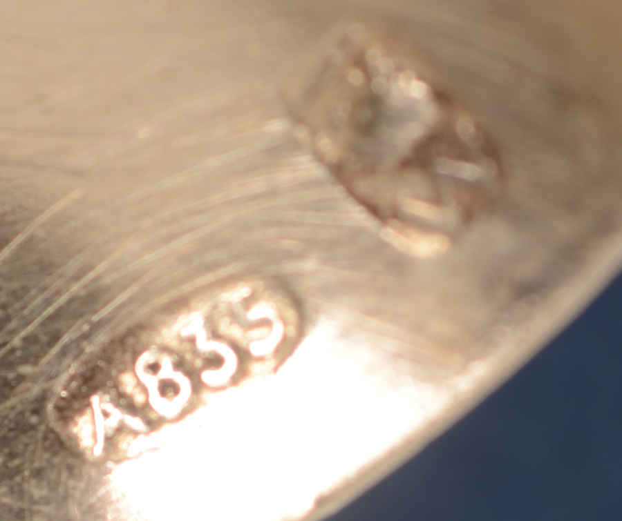 Wolfers Frères  — Each spoon marked with alloy mark and makers mark