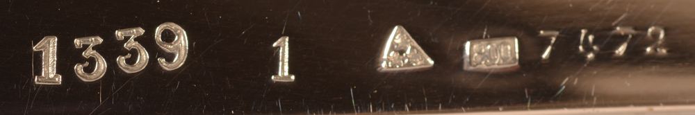 Wolfers Frères — Detail of the marks and production numbers