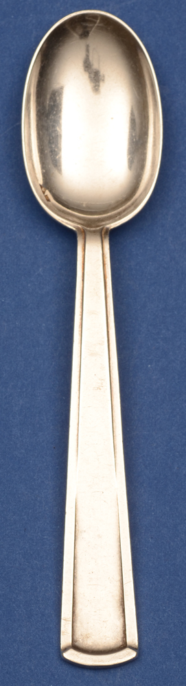 Wolfers Freres — Cuilliere a cafe en argent art deco du modele Vizir dessine par Philippe Wolfers