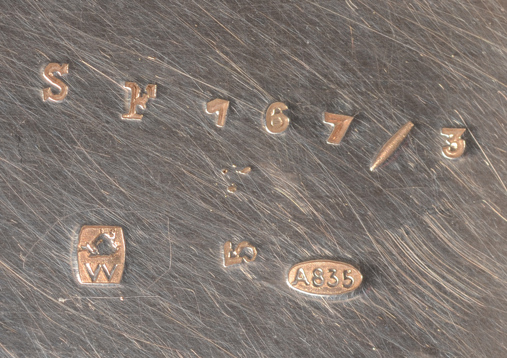 Wolfers Freres S.A. — Marks on the bottom of the coffee pot.
