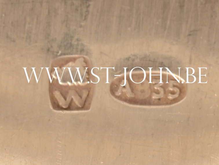 Marcel Wolfers — Makers mark and alloy mark on all of the pieces