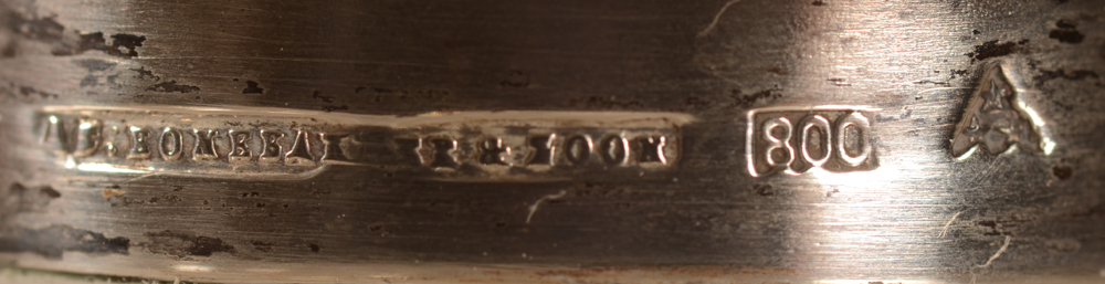 Philippe Wolfers — Marks on the silver rim