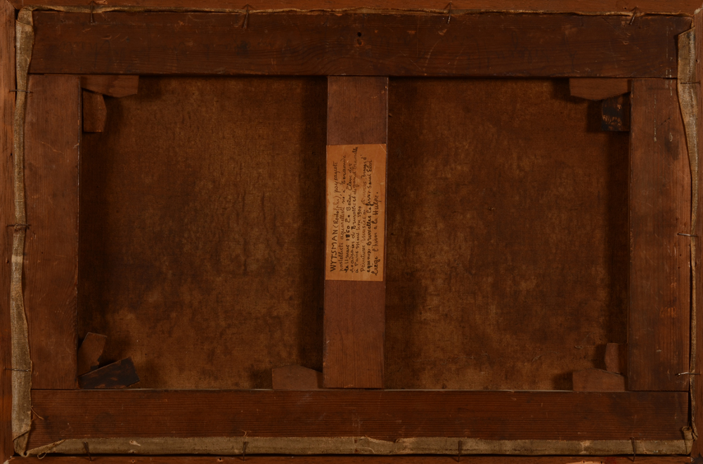 Rodolphe Wytsman — Back of the canvas