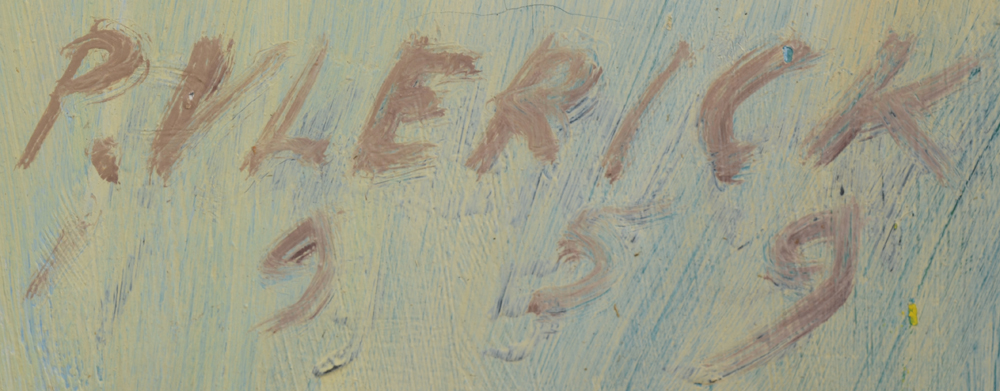 Pierre Vlerick — Signature of the artist and date bottom right