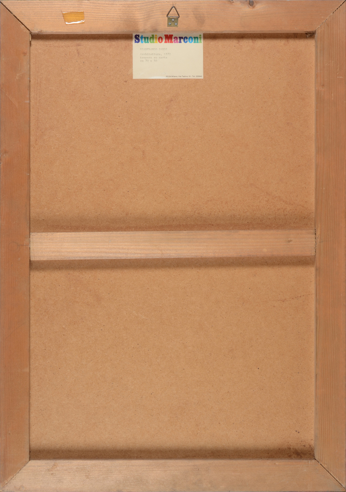 Gianfranco Pardi — Back of the work