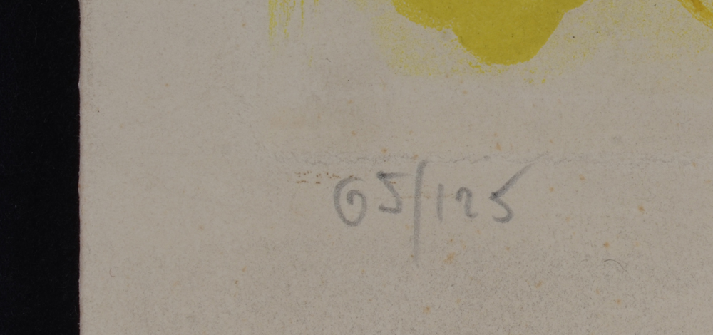 Edouard Pignon 'Scène de corrida' — Justification 65/125 on bottom left.