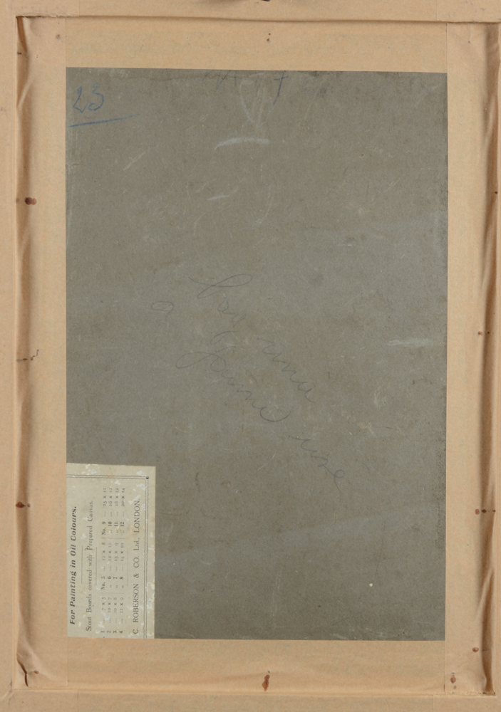 Stan Van Offel — Back of the portrait of the wife of the artist