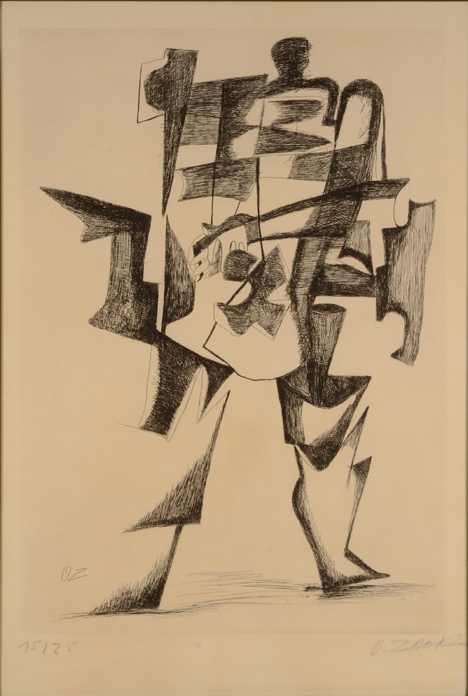 Ossip Zadkine — Eau-forte signée et justifiée 15/25 sur Arches