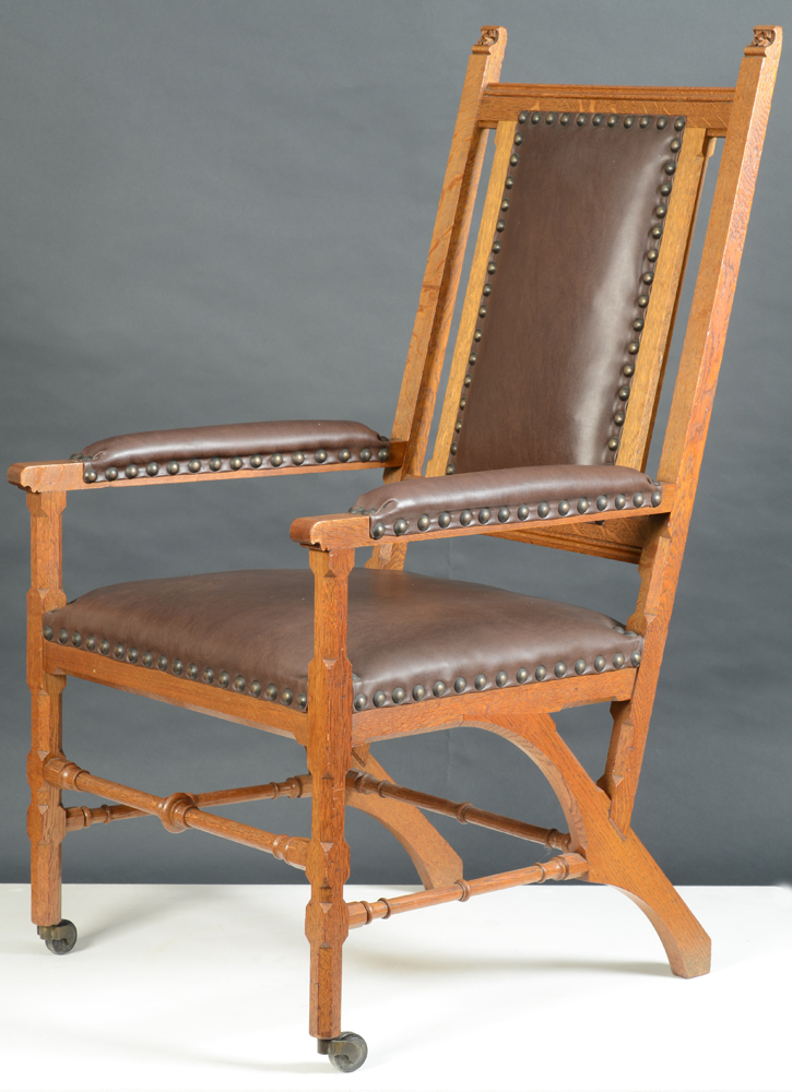 Matthias Zens — A superb Gothic Revival armchair.&nbsp;
