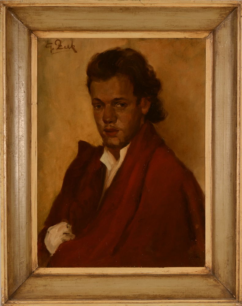 Gustaaf (Staf) Zerk — the painting in its original frame