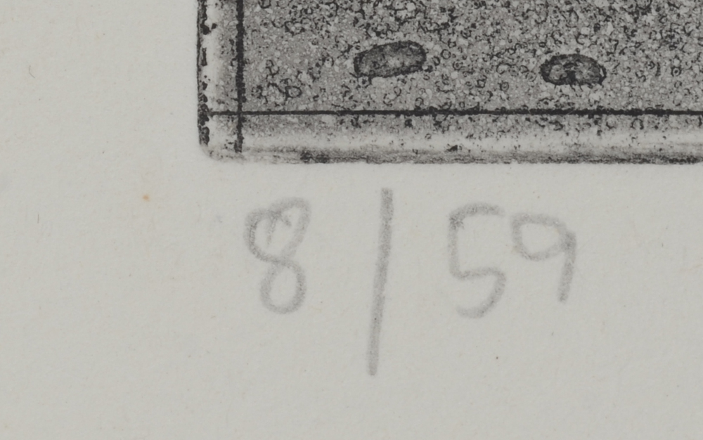 Jürgen Schneider Flower in vase — Justification in pencil bottom left
