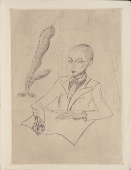 Portrait of an architect (?)  Etching