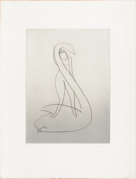 Man Ray Leda and the Swan from Les Anatoms  etching and aquatint D from 1970