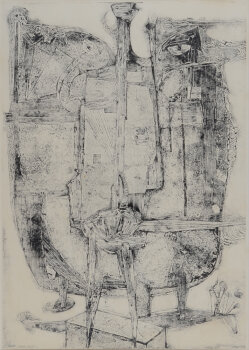 Vic Temmerman Print I: Project for a sculpture, 1964