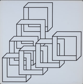 Albert Rubens Composition with squares IV
