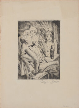 Magnus Zeller Cocain  Drypoint 1924