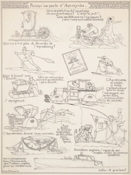 Mark Severin On veut du neuf, 1930 an original ink drawing