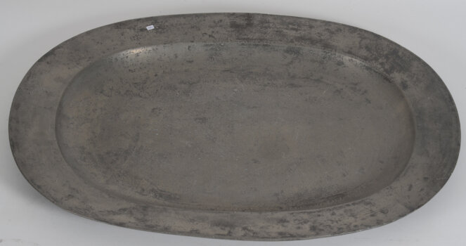 Very large pewter dish