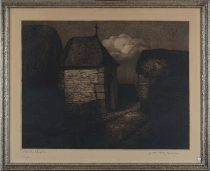 Marc-Henry Meunier l'Humble Chapelle etching