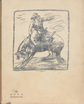 Domien Ingels and Maurice Pauwaert illustrated program for the RCEG 1931
